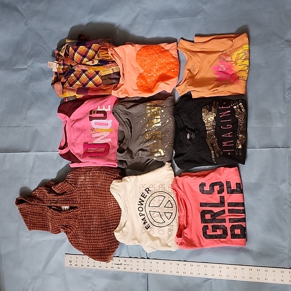 9 pce shirts; various brands